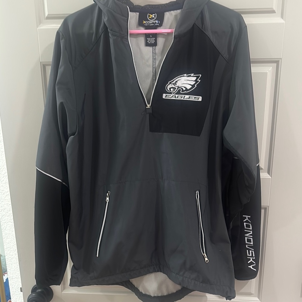 Gray Women's Rain Eagles NFL Jacket Size Small